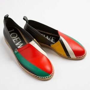 LOEWE Multicolored Leather Espadrilles | 41